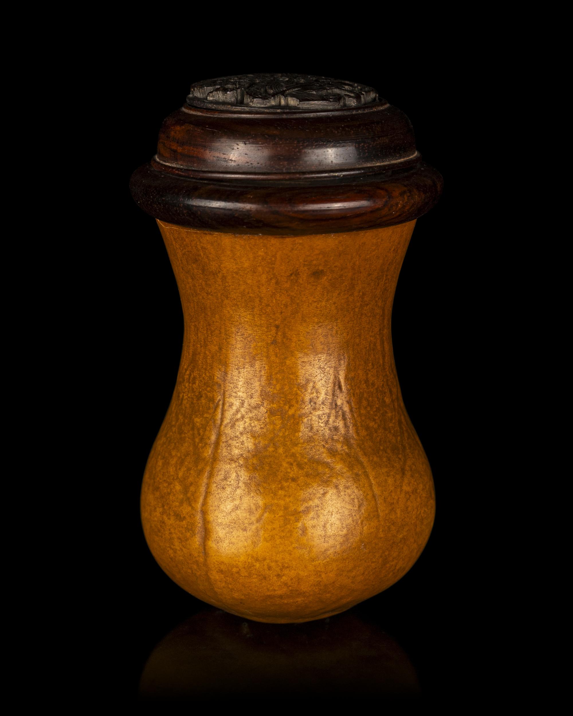 A Chinese Gourd Cricket Cage