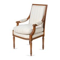 An Assembled Louis XVI Style Carved Beechwood Four-Piece Seating Suite