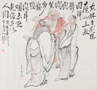 Wang Zhen (Bailong Shanren), (1867-1938), Three Immortals