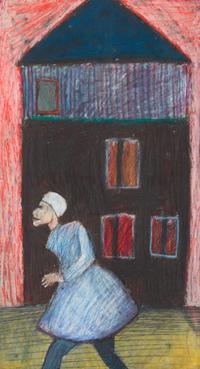 Mana Lagerholm, (Swedish, 1946-2001), Untitled (Running Woman), c. 1977