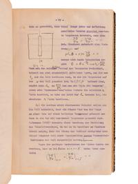 BORN, Max. (1882-1970) Mimeograph typescript, completed in manuscript, of lectures in physics: "Theorie der Wärme Vorlesung im Sommer-Semester 1922." --"Vorlesung Ueber Theoretische Optik. Winter-Semester 1922." University of Göttingen, 1921-1922.