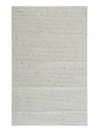 [LINCOLN FUNERAL]. 4pp. letter providing first-hand account of Lincoln lying in state in Springfield, IL. 8 May 1865.