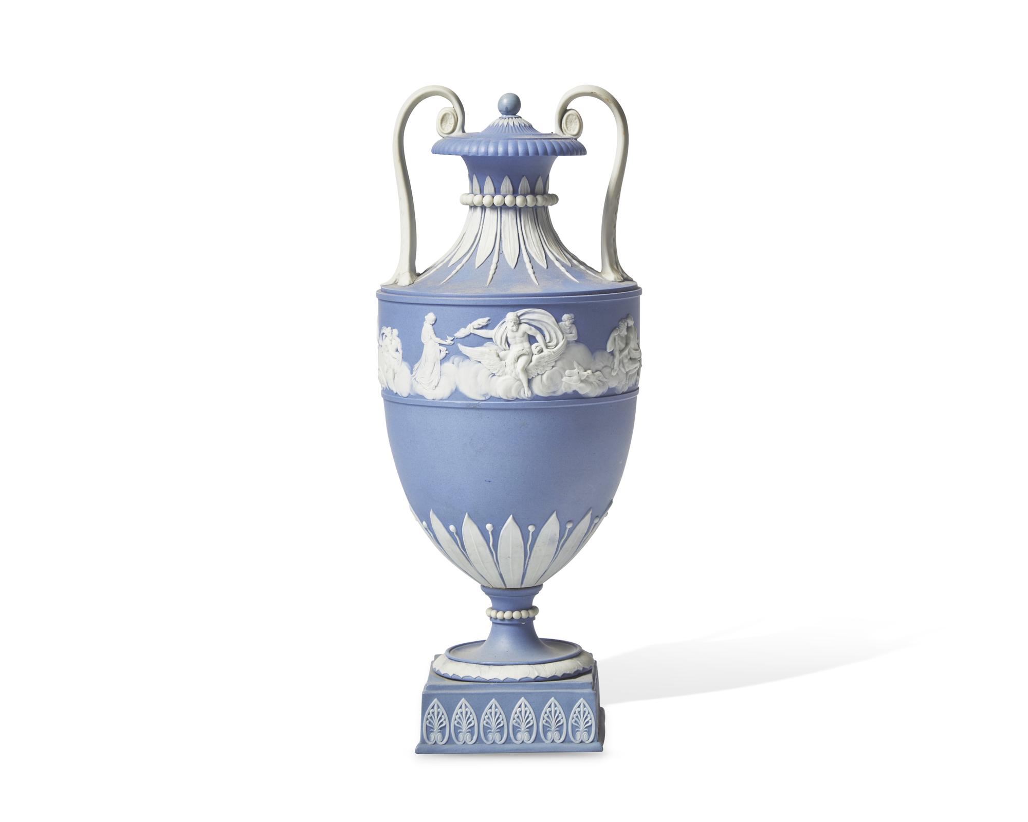 A Wedgwood Jasperware Covered Urn