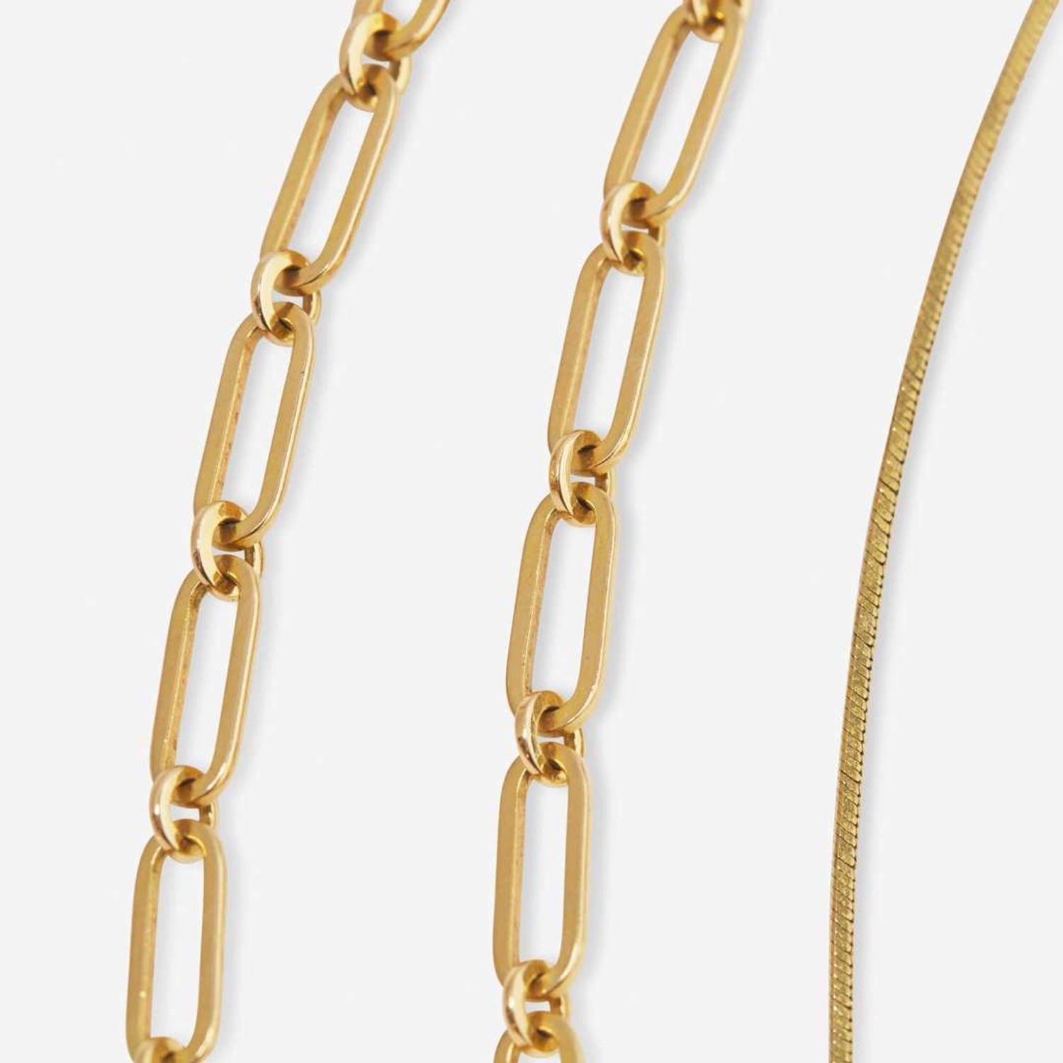 A Collection of Modern 14K Yellow Gold Jewelry