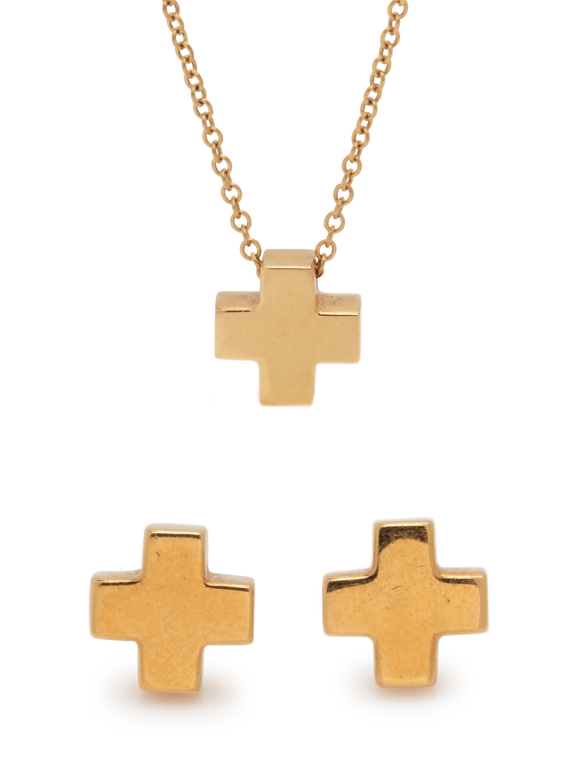 TIFFANY & CO., YELLOW GOLD SET