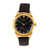 Vacheron & Constantin, Ref. 4734, 18K Yellow Gold Watch, with Black Guilloché Zig-Zag Dial