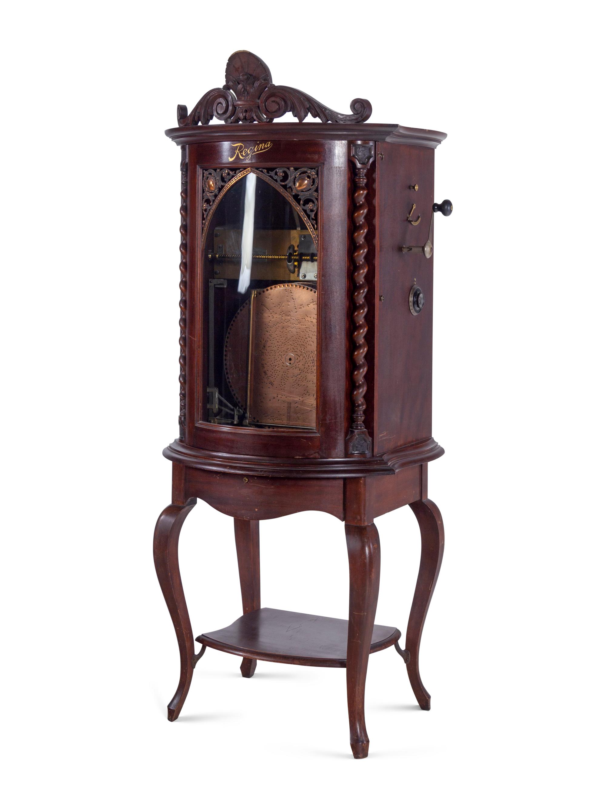A Regina 35 Upright Disc Music Box