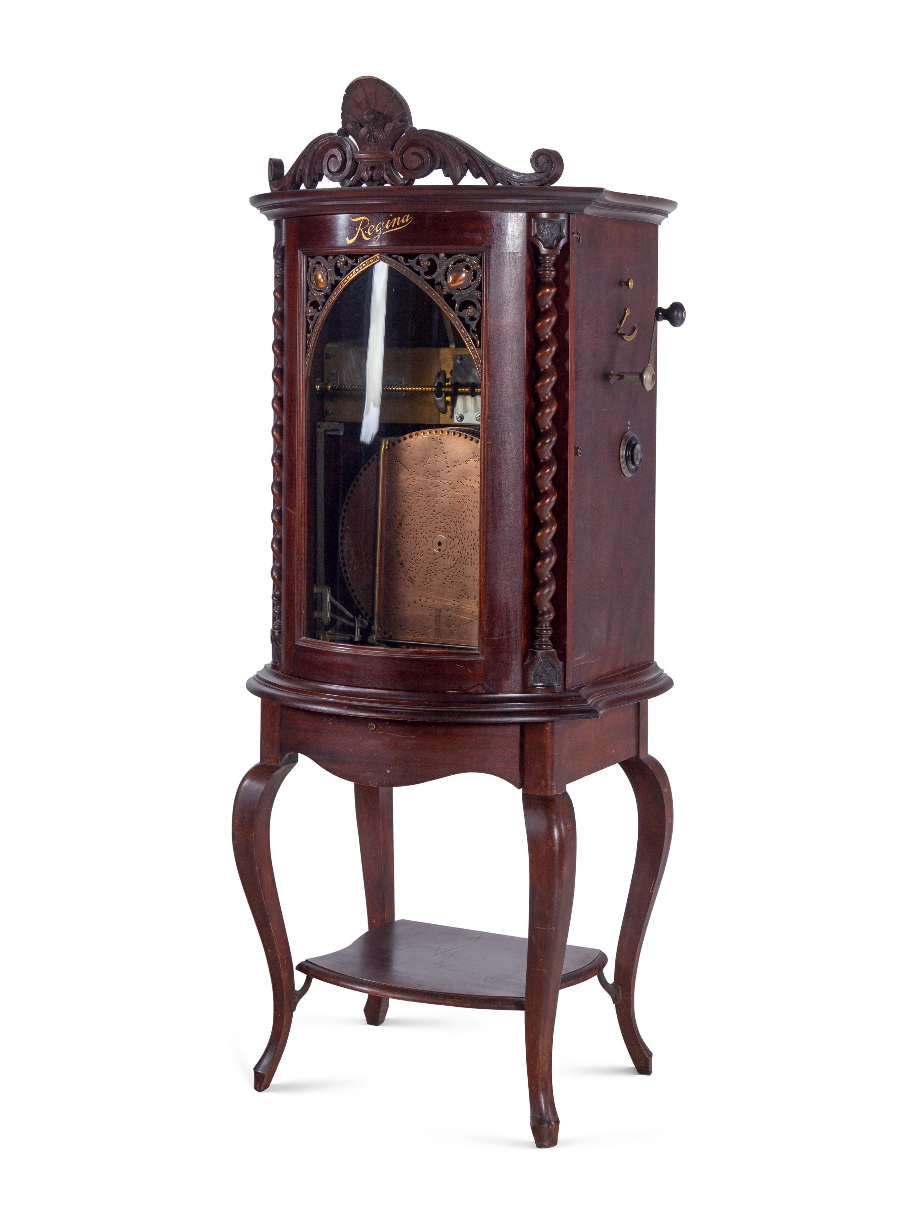 A Regina 35 Upright Disc Music Box