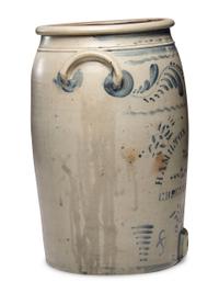 A Hamilton and Jones Eight-Gallon Stoneware Cooler