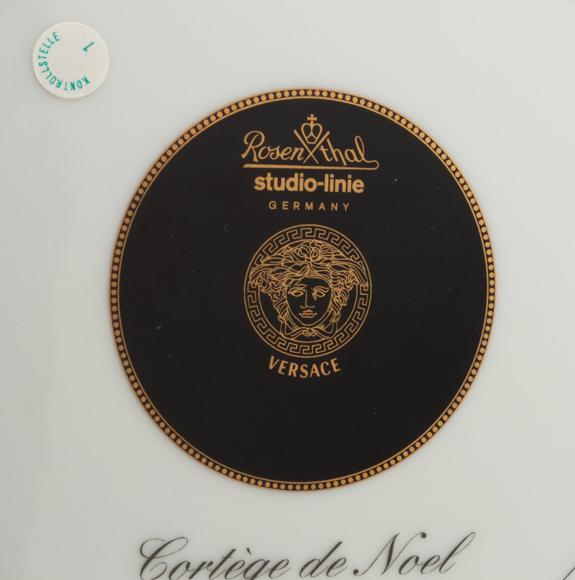 A Set of Twelve Versace Porcelain Plates