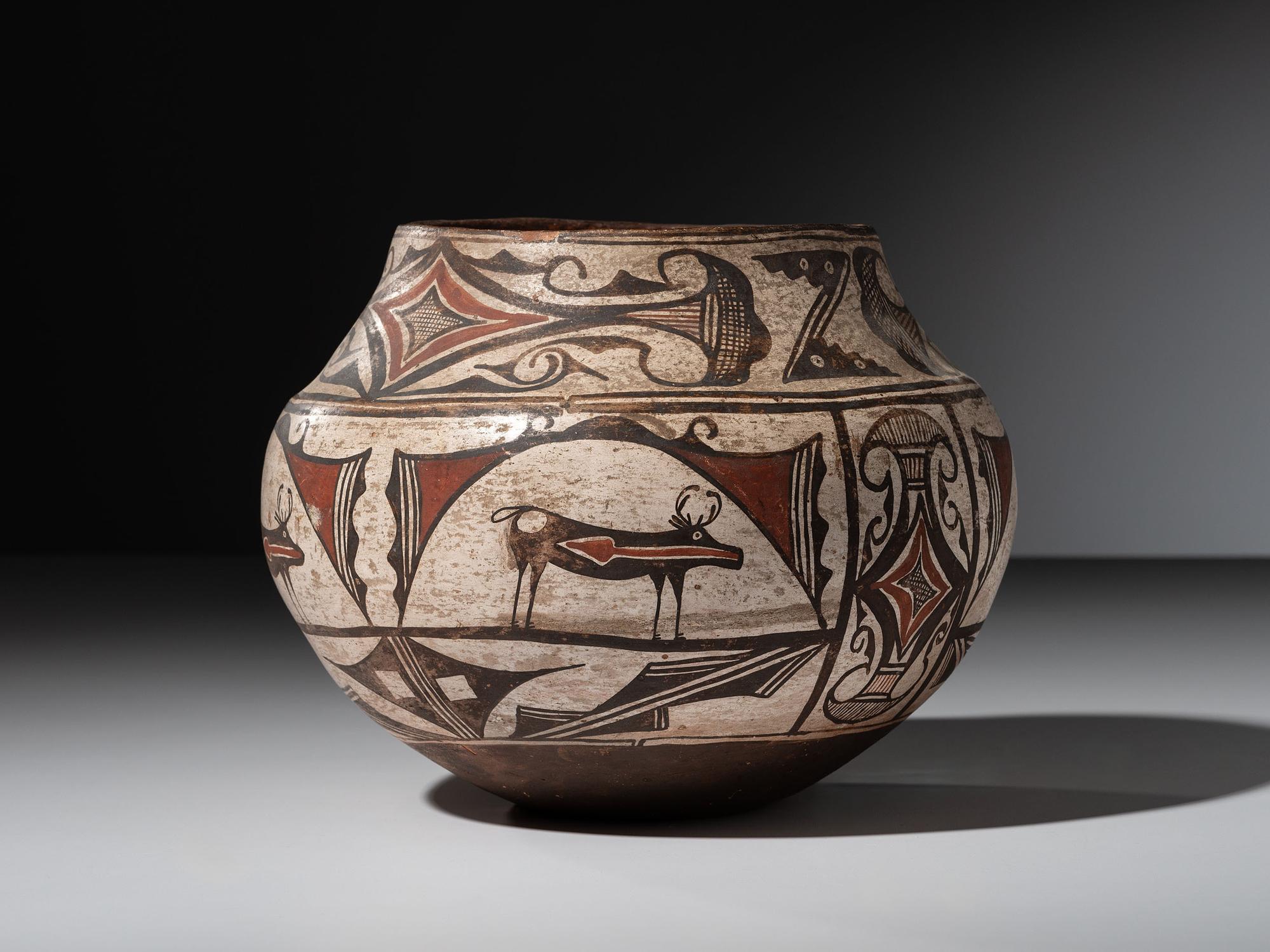 Zuni Polychrome Pottery Jar