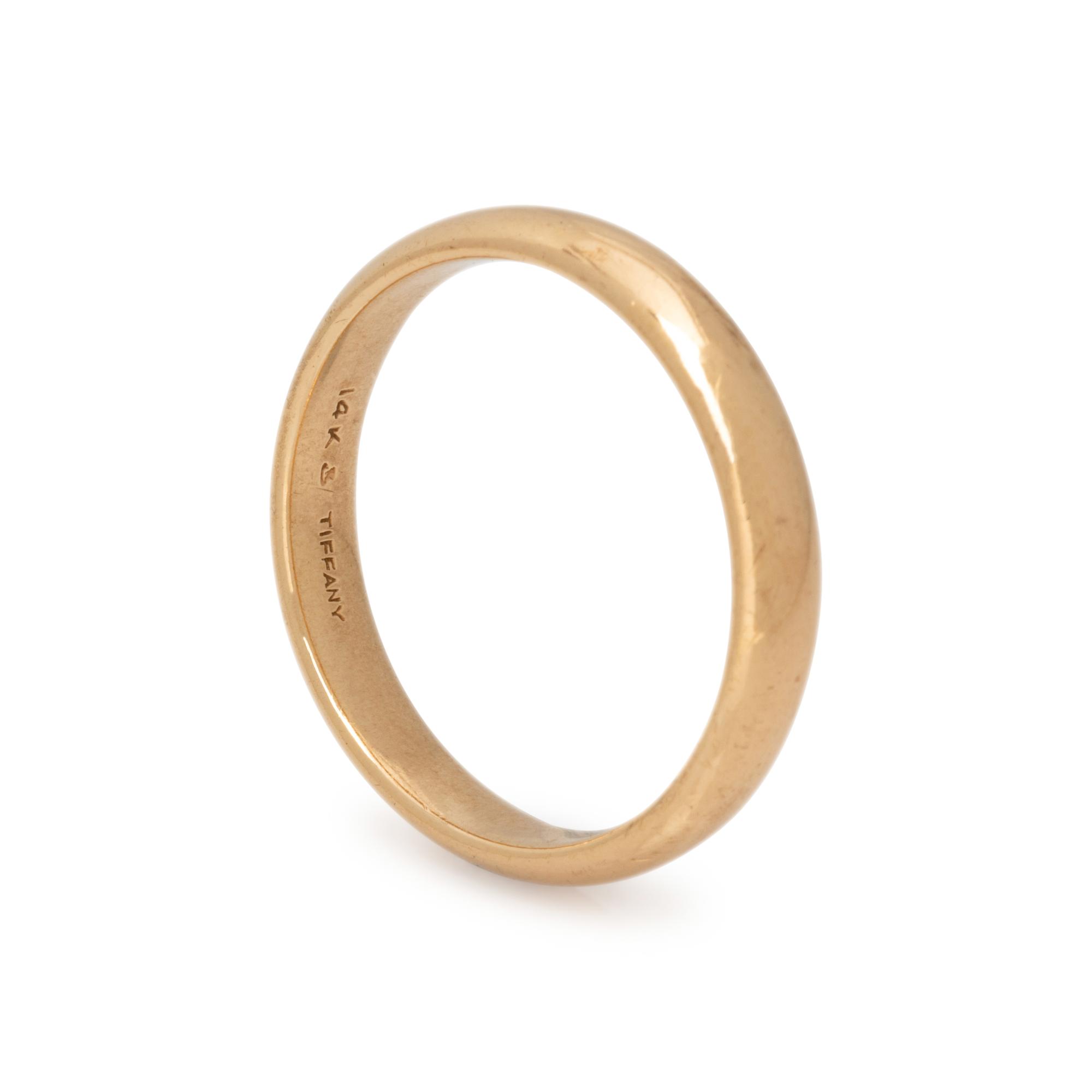 TIFFANY & CO., YELLOW GOLD BAND