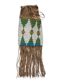 Arapaho Beaded Buffalo Hide Bag