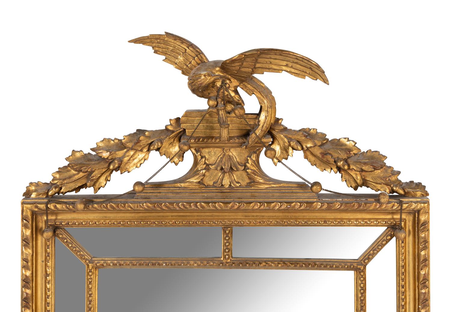 A Federal Style Giltwood Mirror