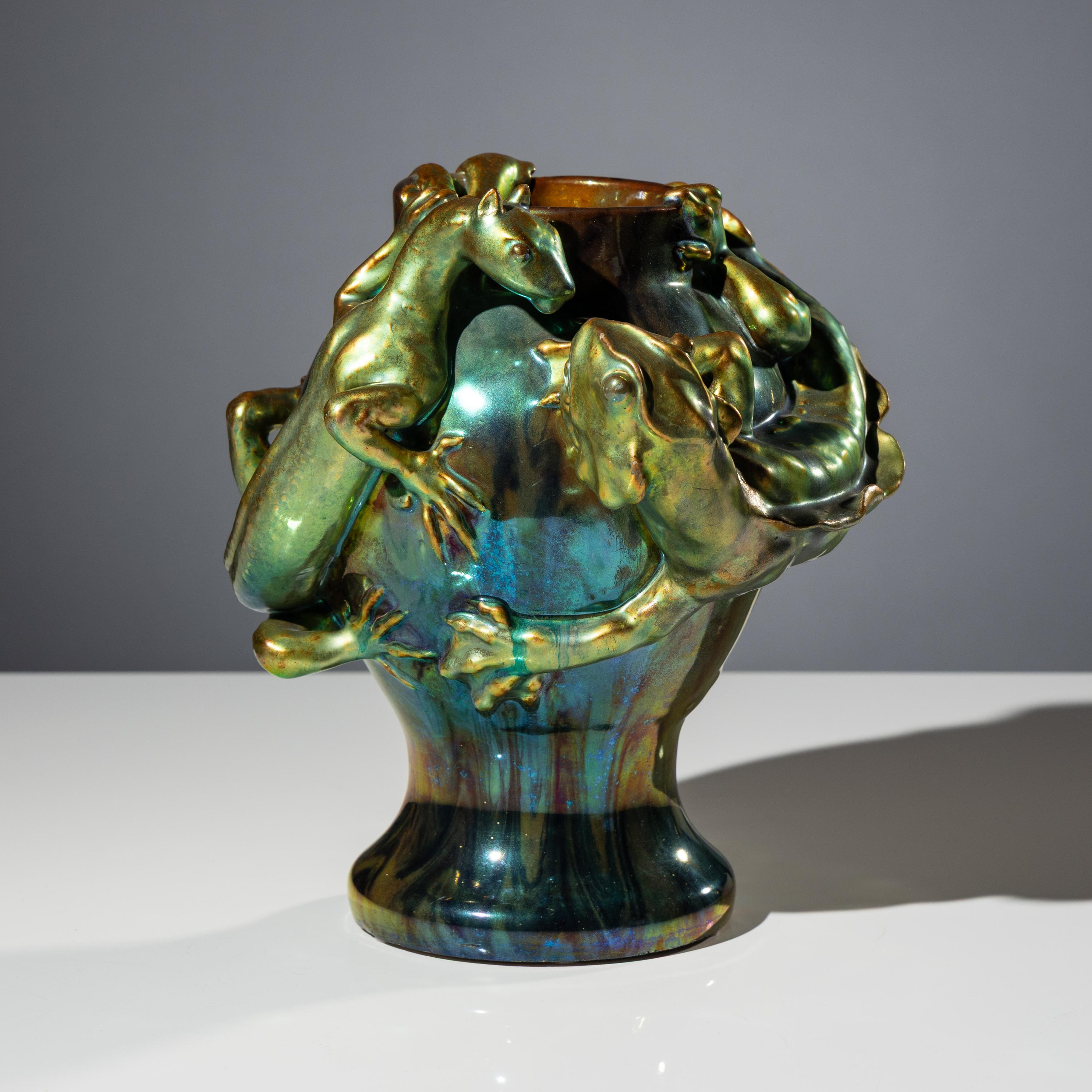 Basilisks vase, c. 1900