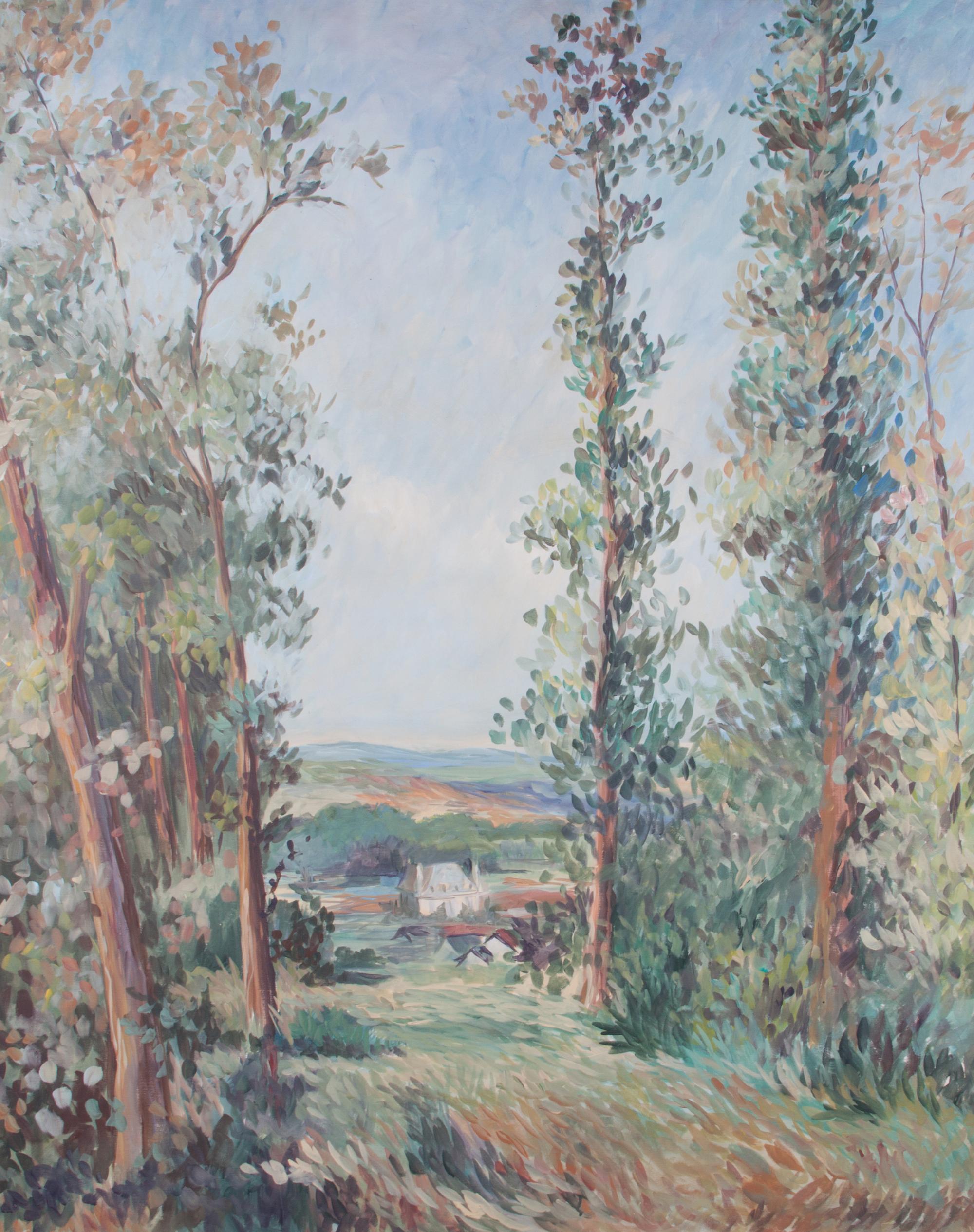 Artist Unknown, (20th century), Tree-lined Landscape