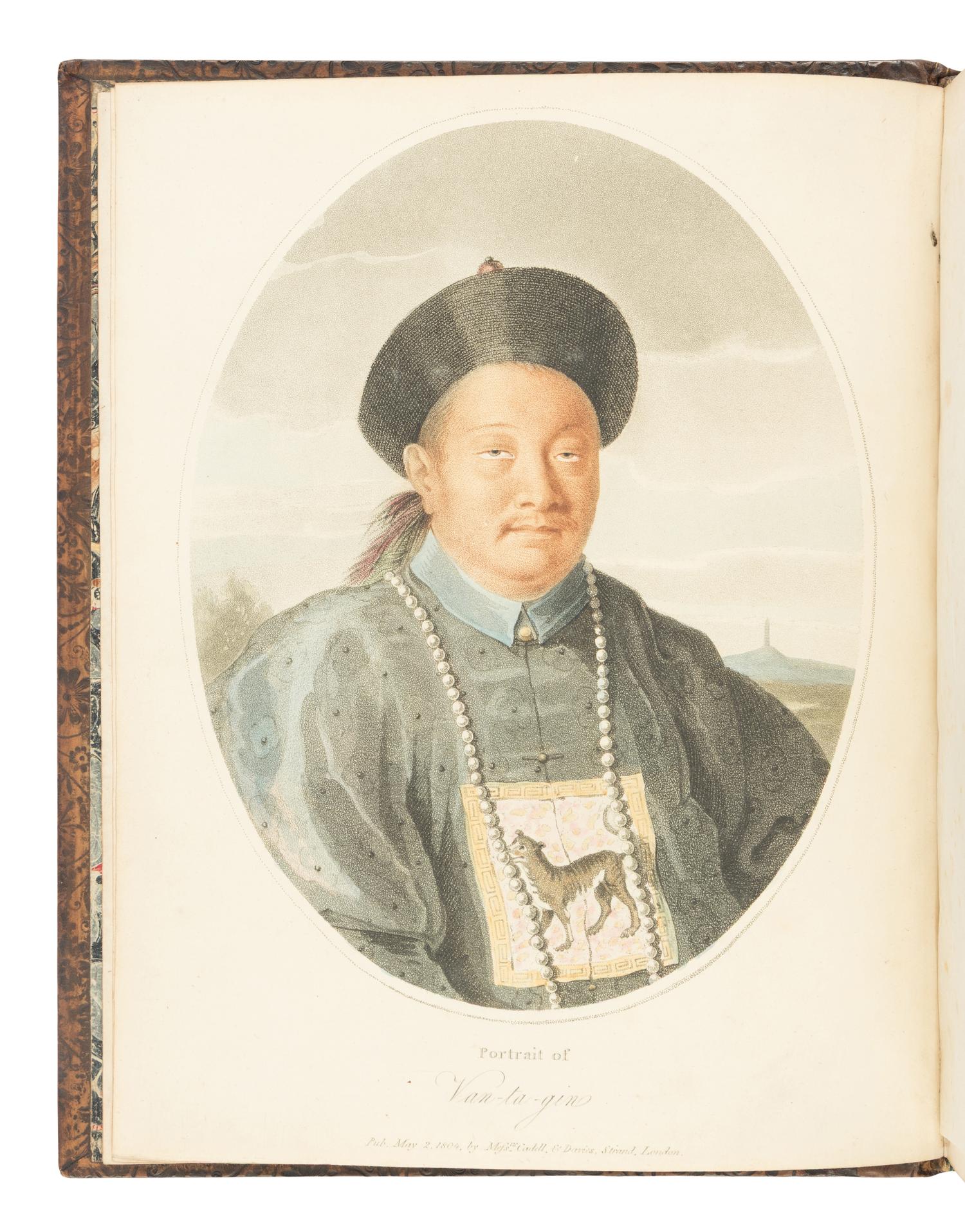 BARROW, John, Sir (1764-1848). Travels in China, Containing Descriptions, Observations, and Comparisons, Made and Collected in the Course of a Short Residence at the Imperial Palace of Yuen-Min-Yuen, and a Subsequent Journey through the Country from Pekin to Canton . London: A. Strahan for T. Cadell and W. Davies, 1804.