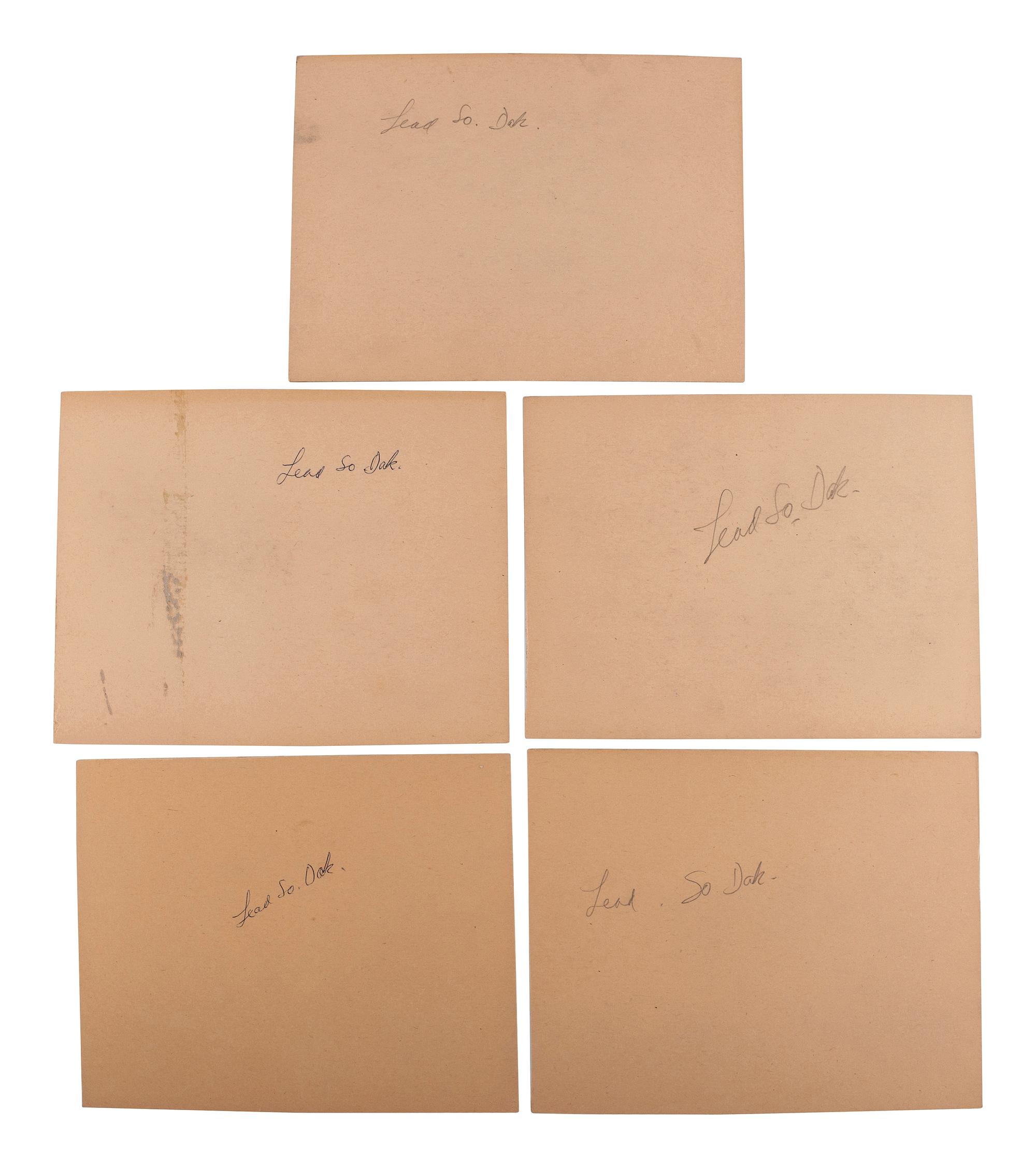 [SOUTH DAKOTA]. A group of 15 Lead, South Dakota, town and mining photographs, comprising: