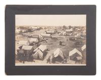 [WESTERN AMERICANA]. A group of 4 Oklahoma Land Rush photographs. Perry, Oklahoma Territory: Hughes, 28 September-3 October 1893.