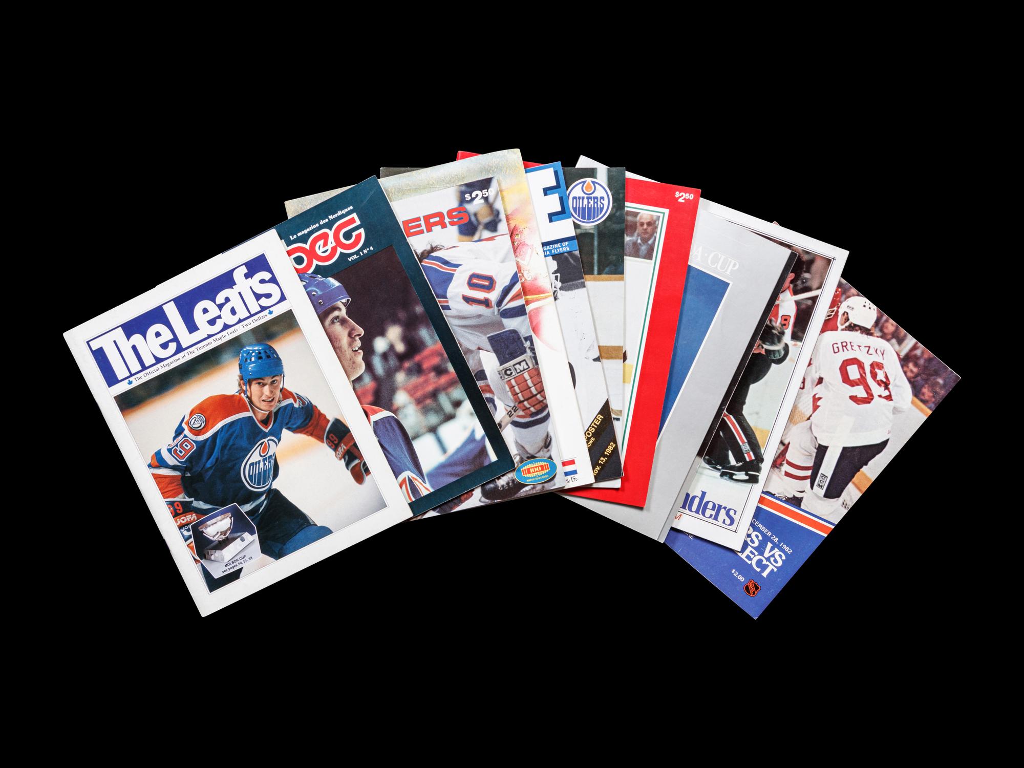 A Group of 11 WHA and NHL Game Programs from Early in the Career of Wayne Gretzky,