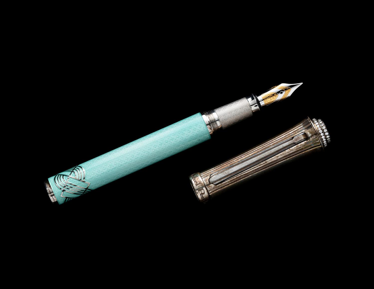A Michael Perchin Diamond-Mounted Limited Edition Fountain Pen