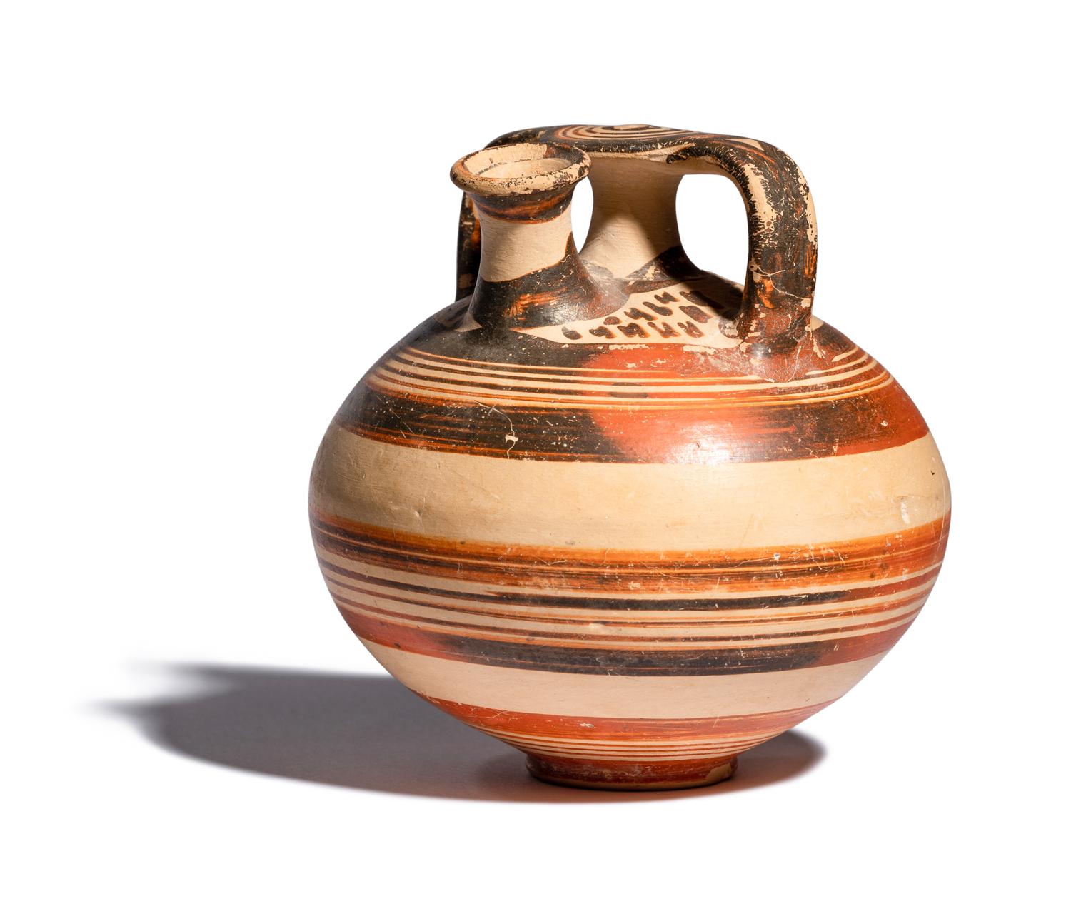 A Mycenaean Pottery Stirrup Jar