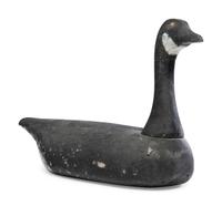 A Carved and Painted Pine Brandt Duck Decoy