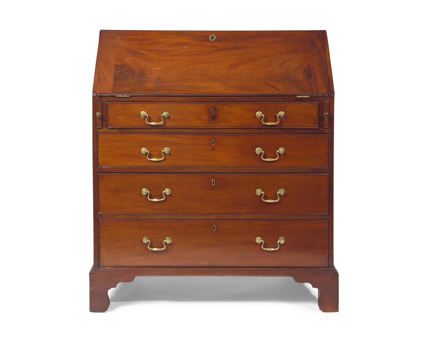 A Chippendale Cherry Slant-Front Desk
