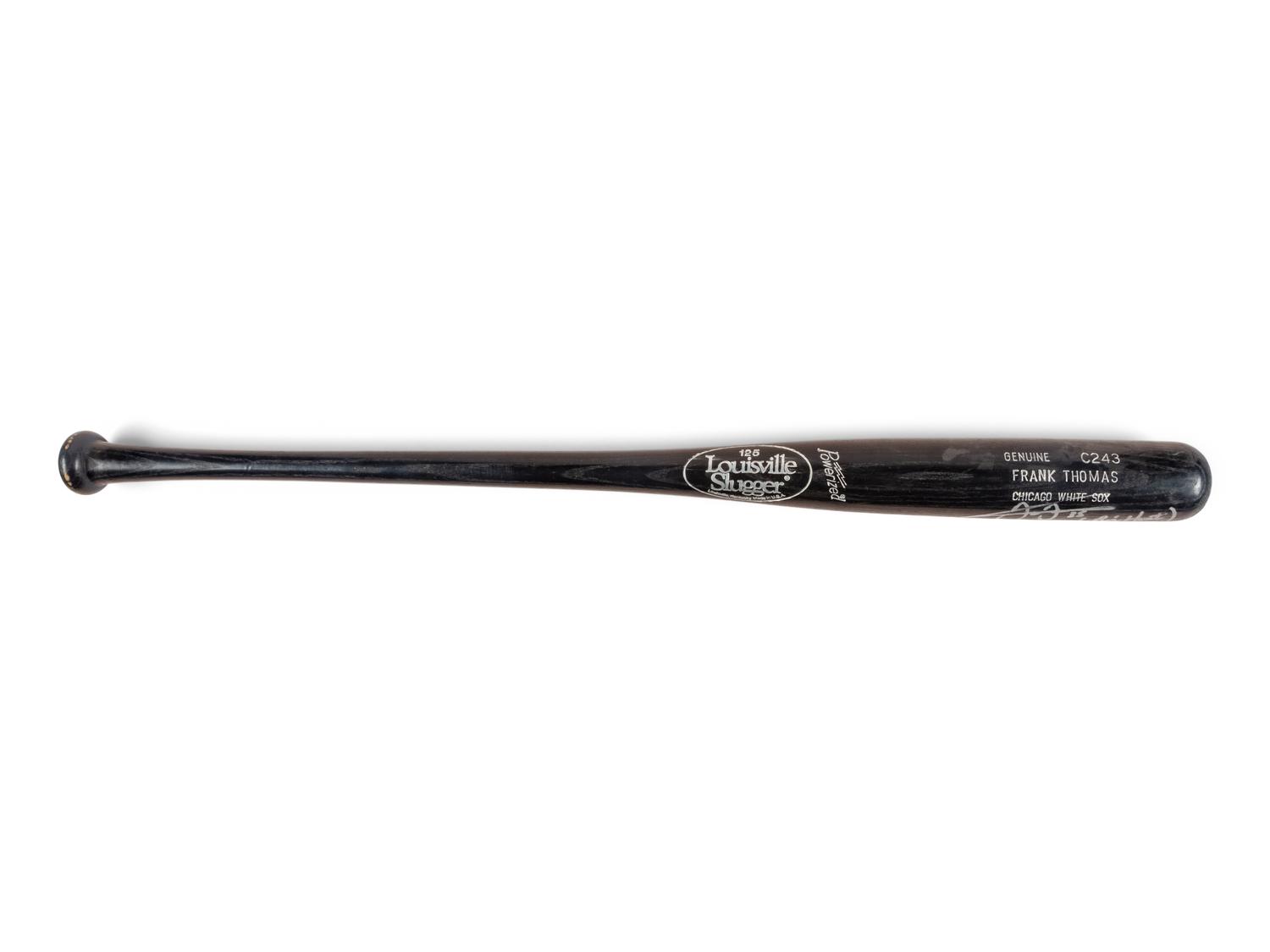 A Frank Thomas Signed Autograph Collection Featuring Chicago White Sox Full Uniform and Reebok Cleats