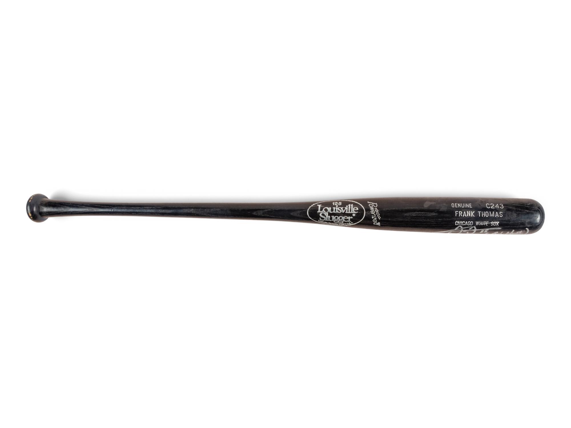 A Frank Thomas Signed Autograph Collection Featuring Chicago White Sox Full Uniform and Reebok Cleats