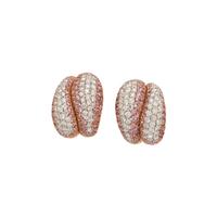 PINK SAPPHIRE AND DIAMOND CLIP EARRINGS