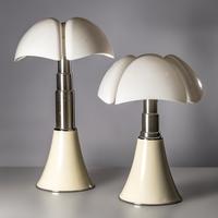 Gae Aulenti (Italian, 1927–2012) — Pair of Pipistrello Lamps, model 620, c. 1968 for Martinelli-Luce