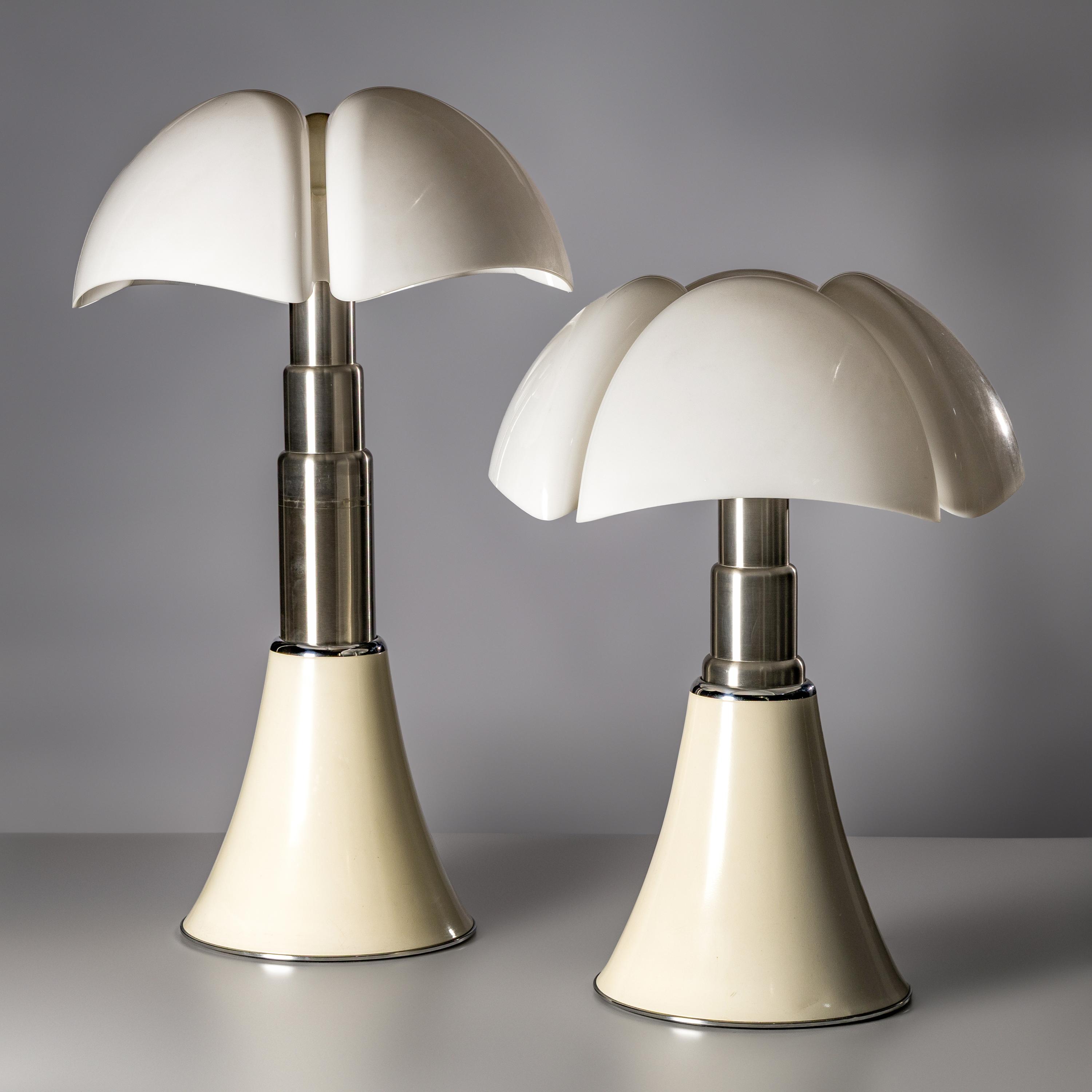 Gae Aulenti (Italian, 1927–2012) — Pair of Pipistrello Lamps, model 620, c. 1968 for Martinelli-Luce