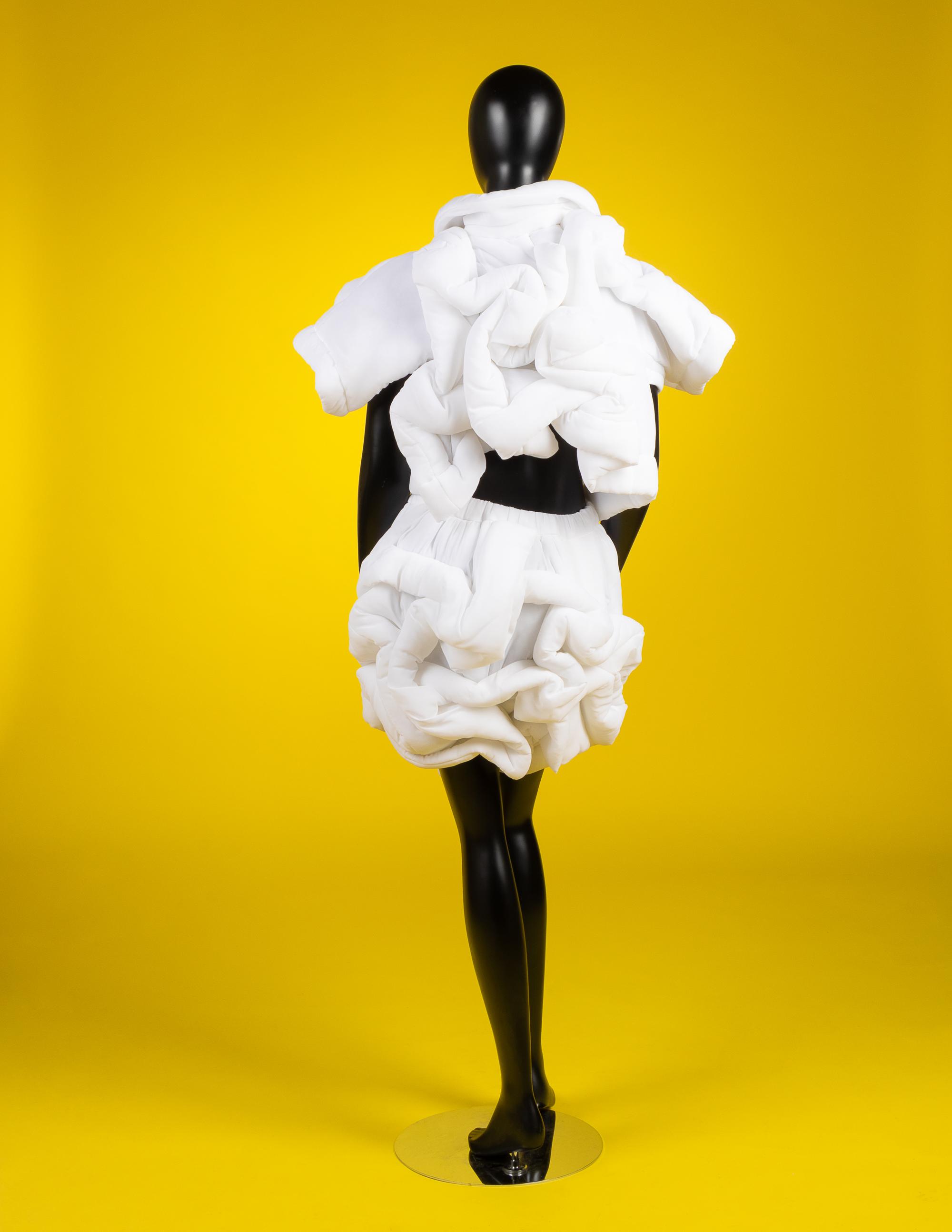 Comme des Garçons White Soft Sculpt Ensemble, Fall 2010