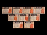 A Group of Nine 1955 Bowman Baseball Cards (Including Willie Mays, Ernie Banks, Eddie Mathews, Roy Campanella, Al Kaline and Phil Rizzuto),