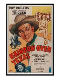 Vintage Movie Poster, Rainbow Over Texas , Featuring Roy Rogers