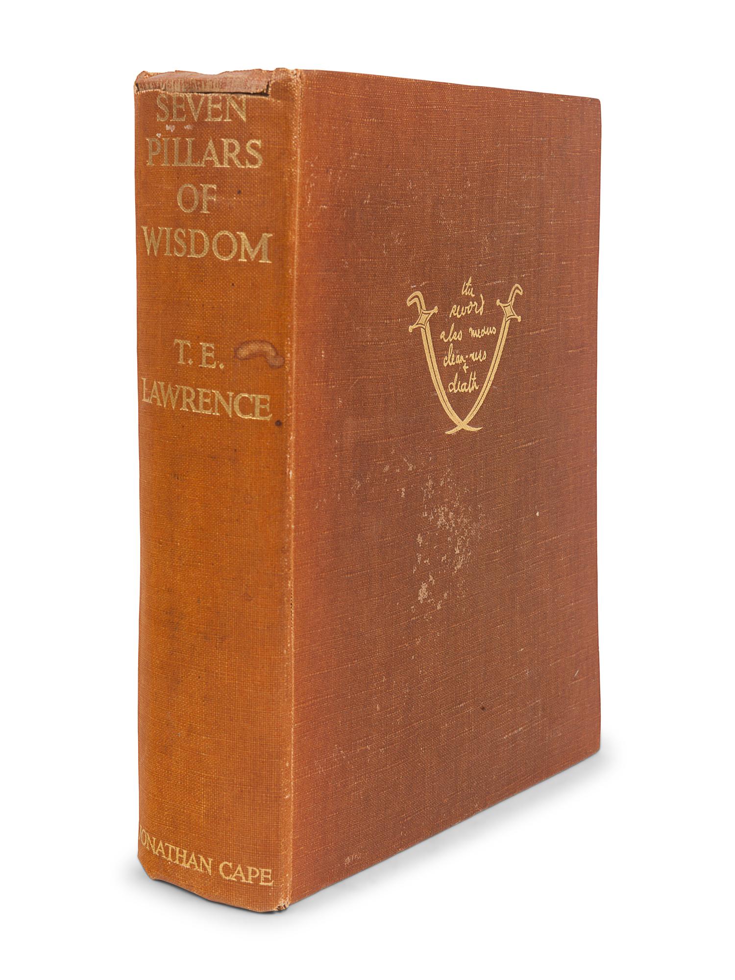 LAWRENCE, Thomas Edward (1888-1935). Seven Pillars of Wisdom . London: Jonathan Cape, 1935.