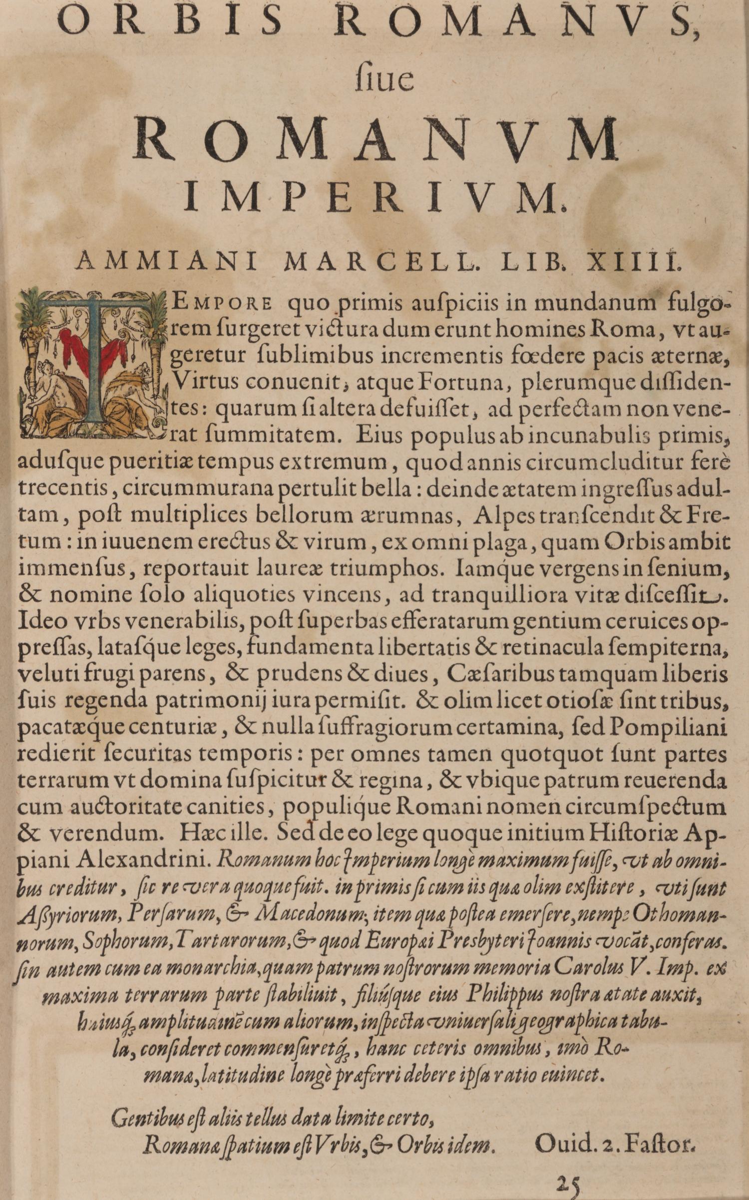 [MAP]. ORTELIUS, Abraham (1527-1598). Romani Imperii Imago . Antwerp, 1592.