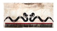 A Santo Domingo Dance Kilt Height 27 1/2 x 52 inches.