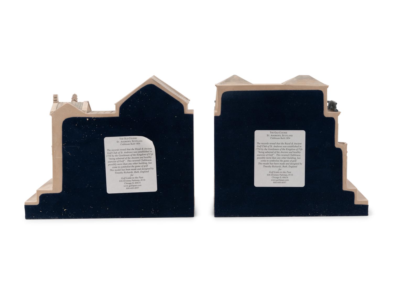 Two Resin Architectural Book Ends