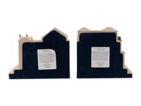 Two Resin Architectural Book Ends