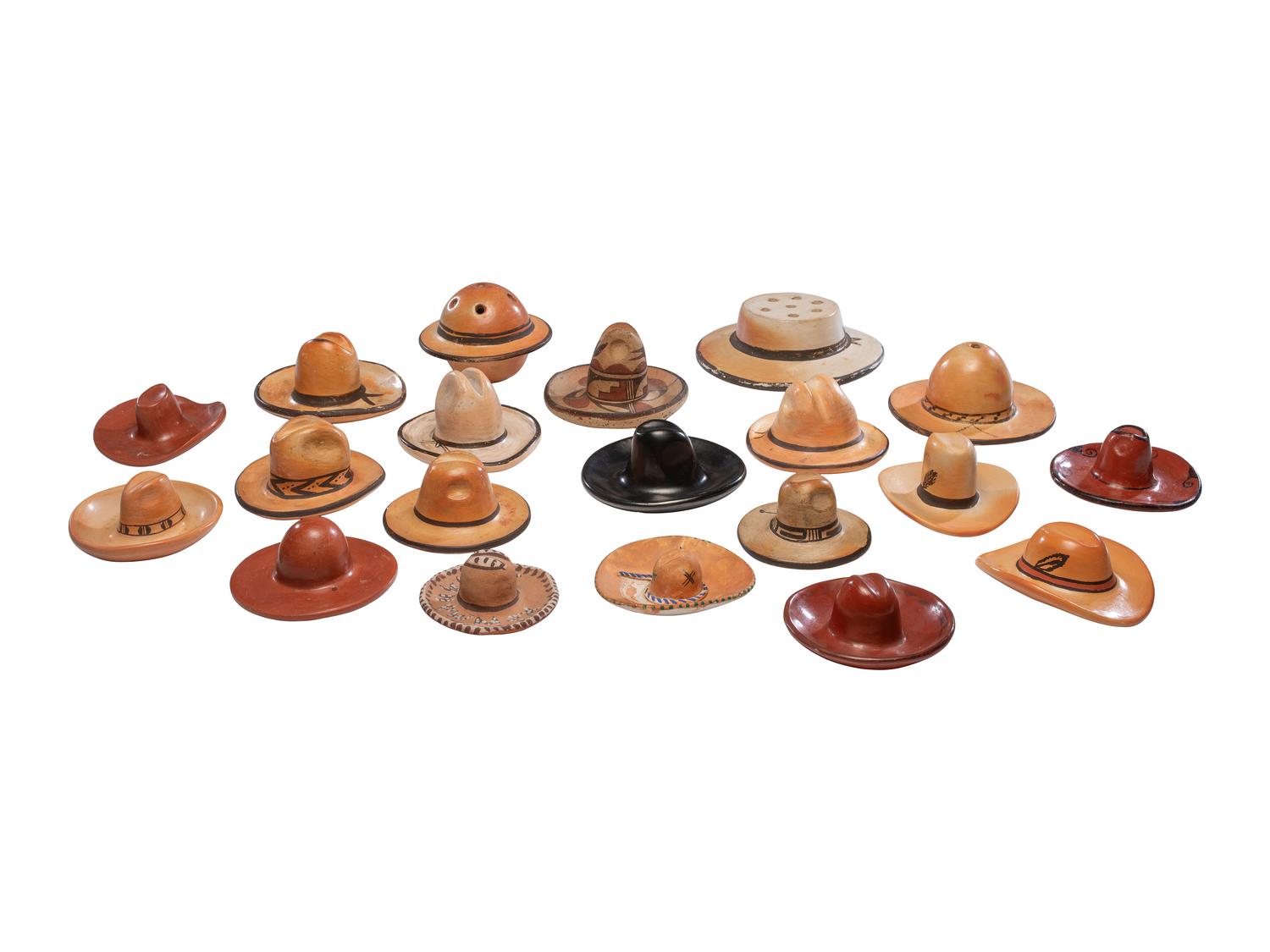 Pueblo Pottery Cowboy Hats and Sombreros