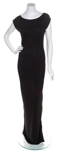 A Gucci Black Jersey Gown, Size 38.