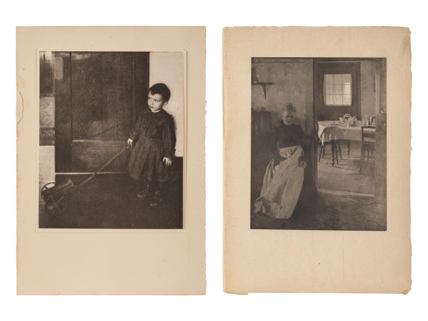 Illustration to "Eben Holden" and Boy with Wagon (two works from Camera Work), 1905-1908