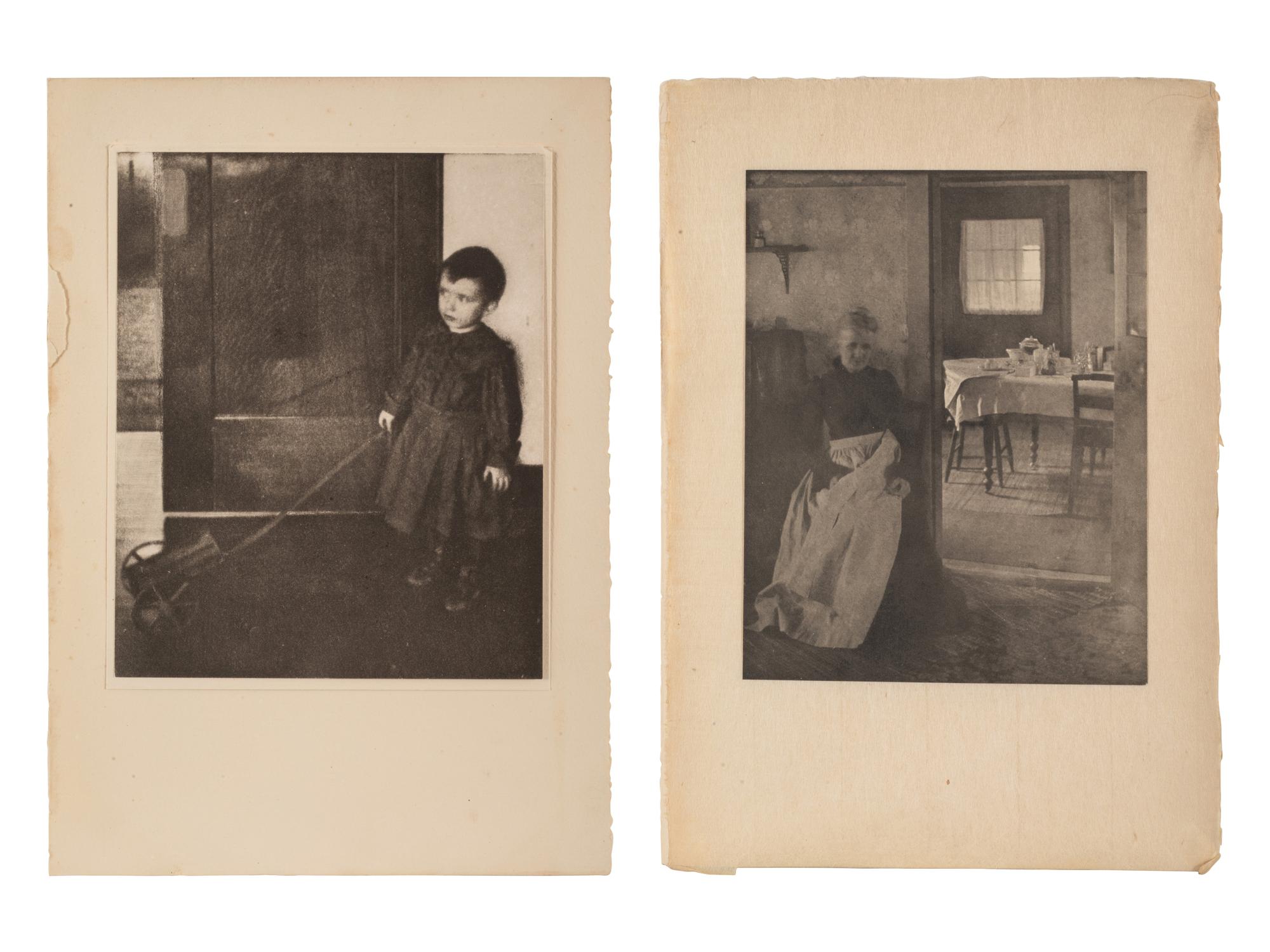 Illustration to "Eben Holden" and Boy with Wagon (two works from Camera Work), 1905-1908