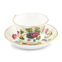 A Set of Twelve Wedgwood Cuckoo Porcelain Teacups and Saucers