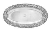 An American Silver Fish Serving Platter, Jacobi & Jenkins, Baltimore, MD, Late 19th/Early 20th Century, the rim worked with floral and