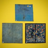 Three Chinese 'Mandarin Duck' Rank Badges, 19th Century — 清晚期 文官補子三種