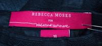 A Rebecca Moses Black Wool Skirt, Size 10.