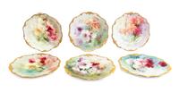 A Set of Six Royal Doulton Cabinet Plates Diameter 9 1/2 inches. — EDWARD RABY, CIRCA 1920